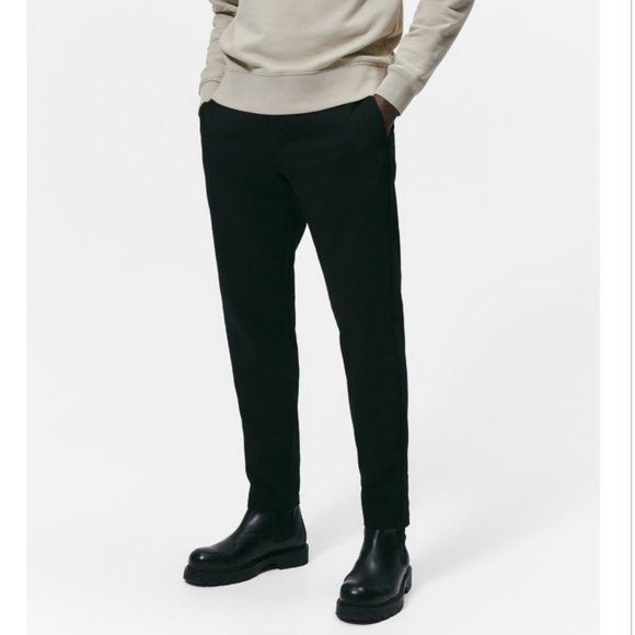 Zara Pants Zara Man Stretch Black The Driver Pant Comfort Slim Fit